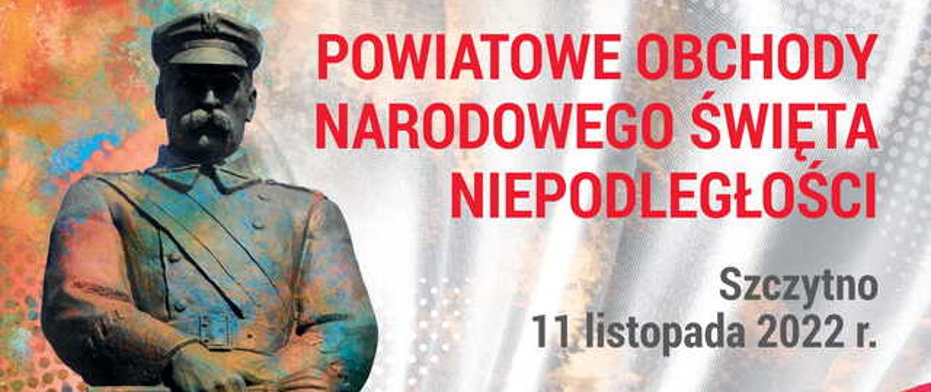 Zdjęcie przedstawia plakat uroczystości 