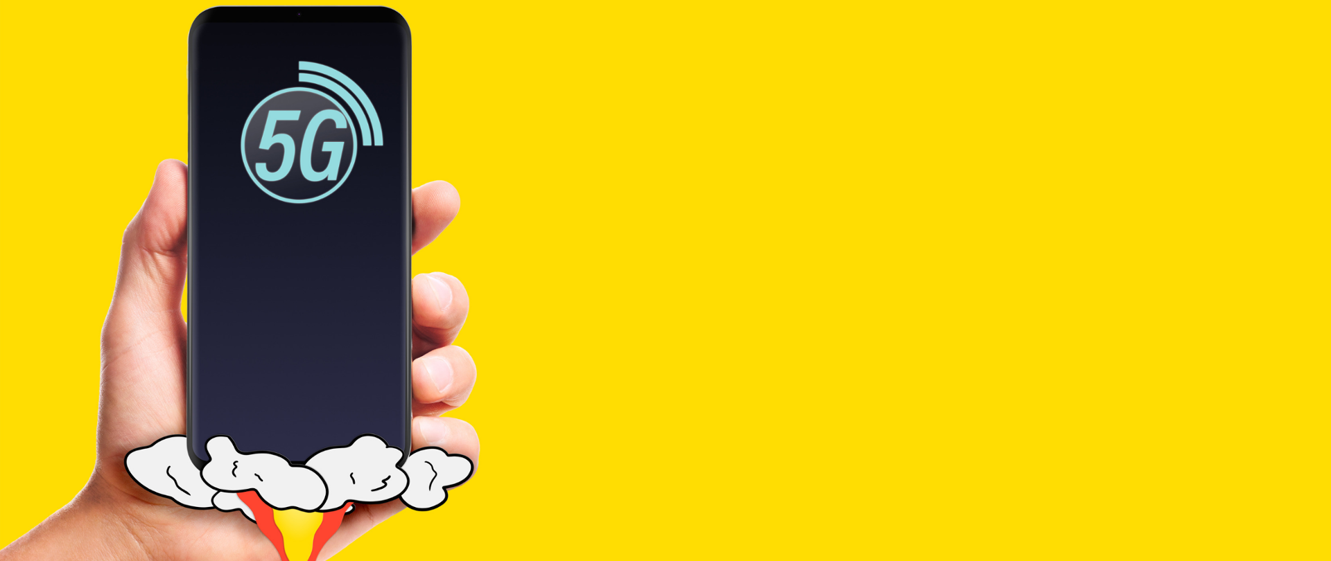 Telefon z napisem 5G