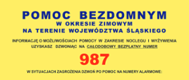 Pomoc bezdomnym w okresie zimowym na terenie województwa śląskiego