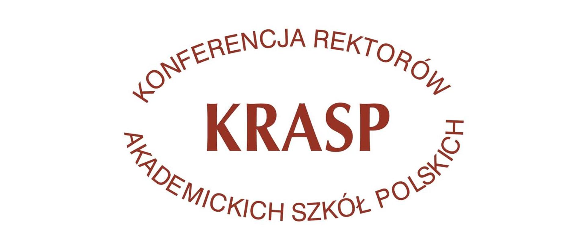 Logo KRASP na białym tle.