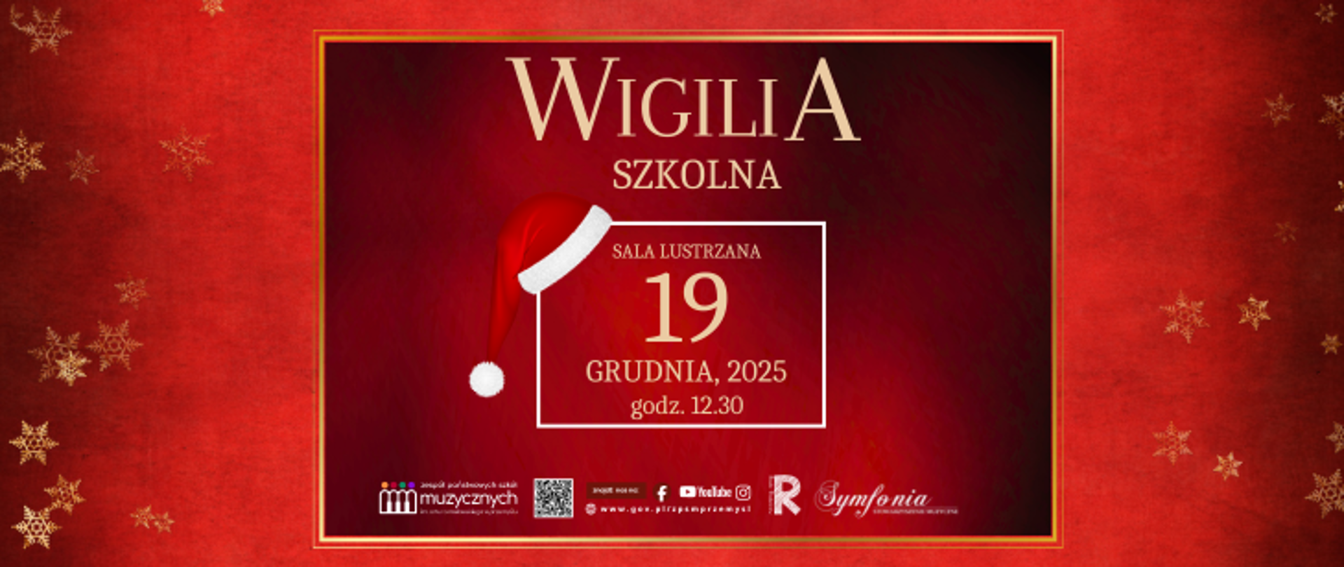 Grafika informacyjna o wigilii 2025