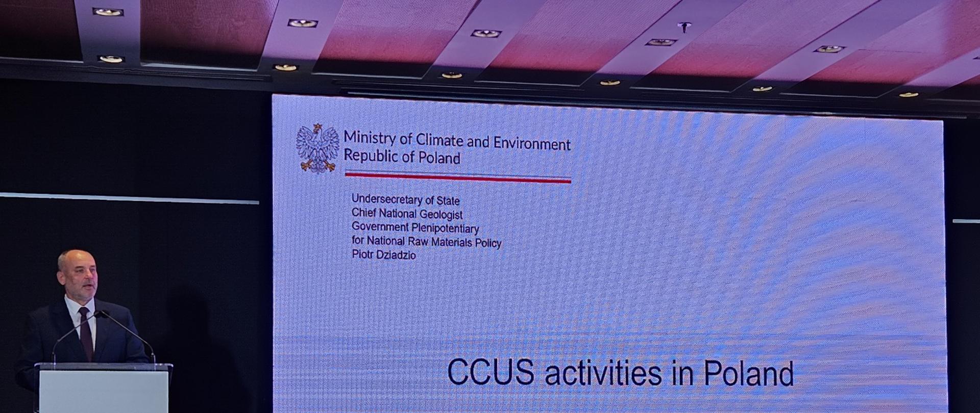 Undersecretary of State, Chief National Geologist Piotr Dziadzio