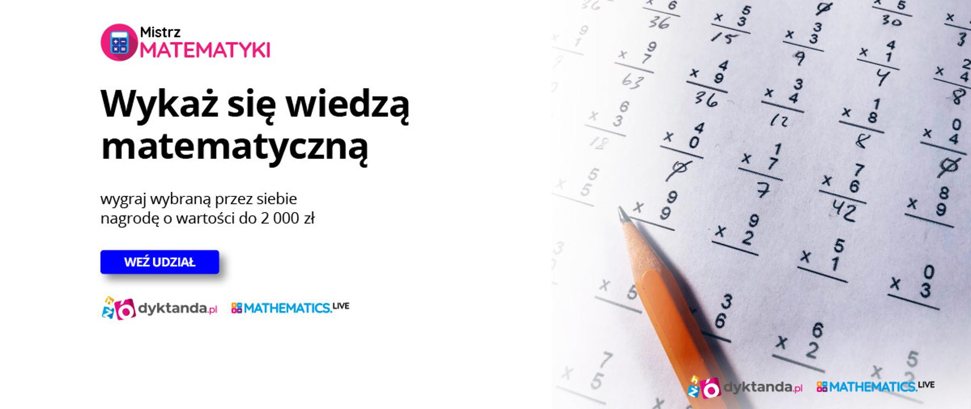 Mistrz Matematyki - baner