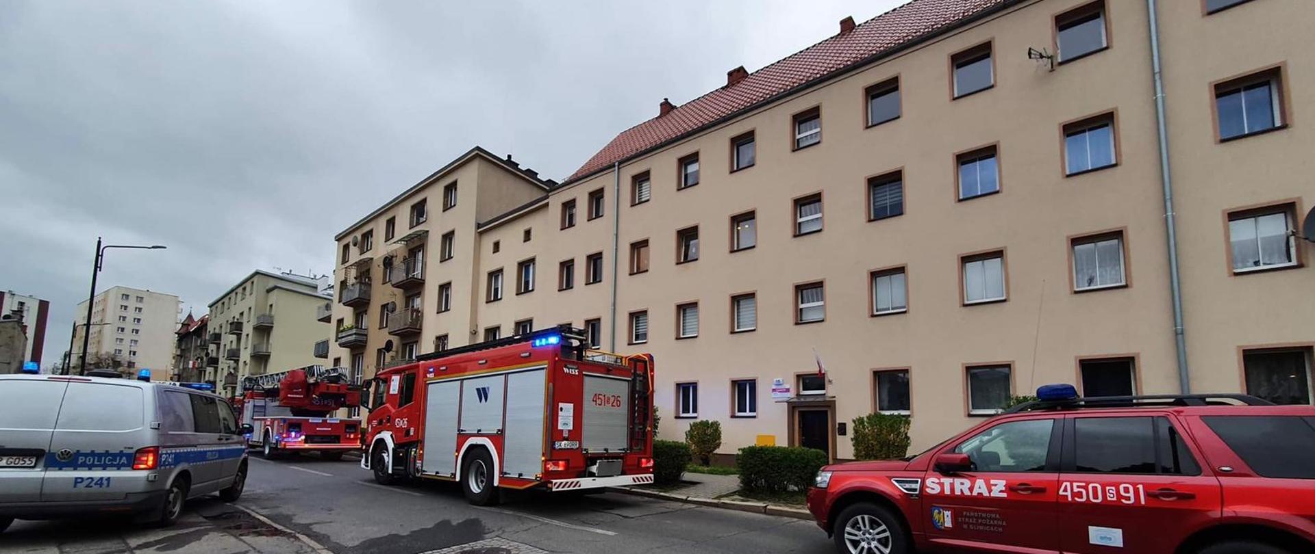 Gliwice, Lutycka – pożar mieszkania