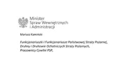 Życzenia Ministra Spraw Wewnętrznych i Administracji z okazji Dnia Strażaka 2022