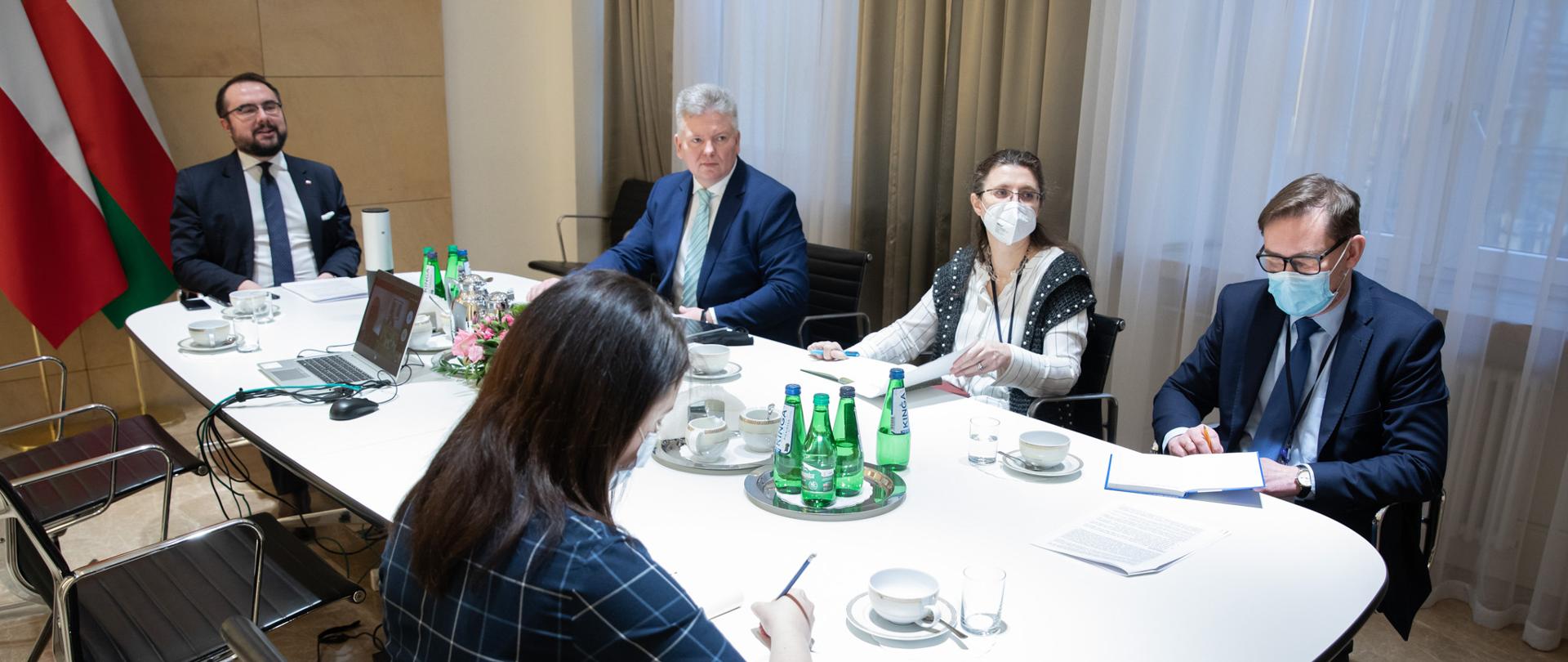 2022.02.07 Warszawa . MPJ Konsultacje z OmanemFot. Bartosz Peterman / MSZ