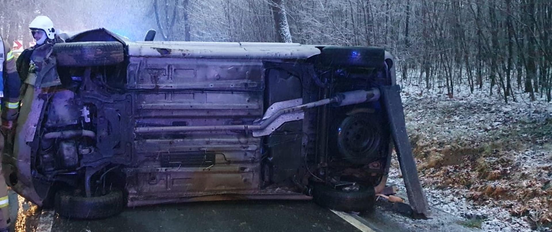 Wypadek w m. Łysakowo