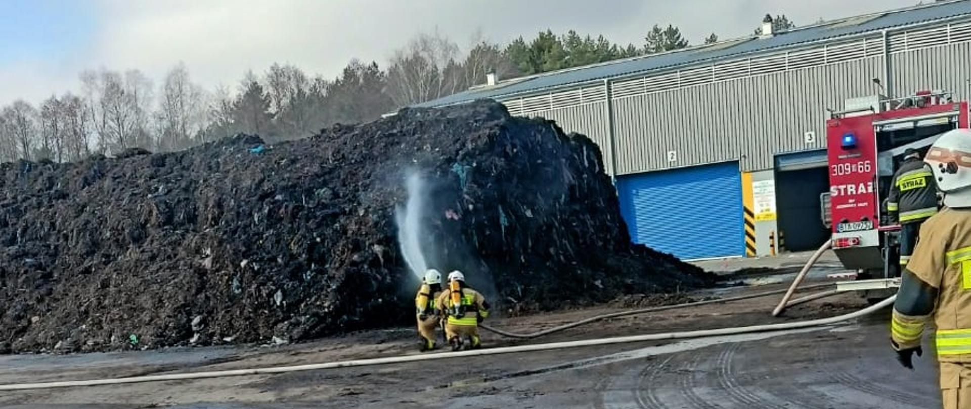 Strażacy podczas ćwiczeń