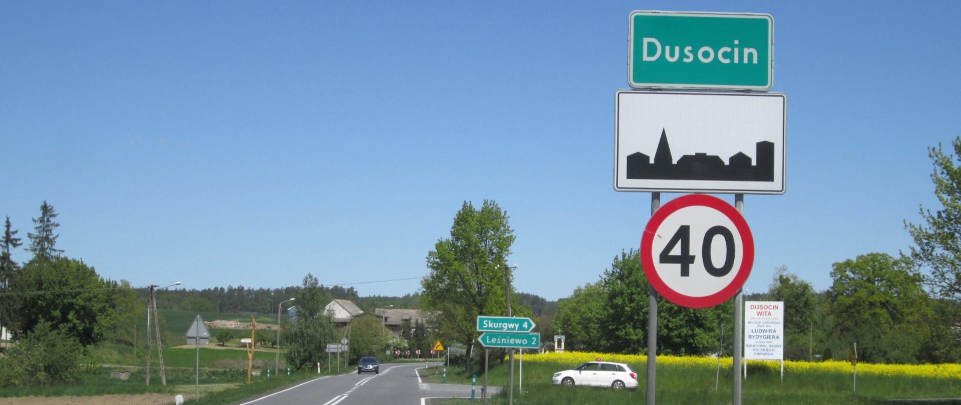 Podpisaliśmy umowę na budowę chodnika przy DK55 w Dusocinie