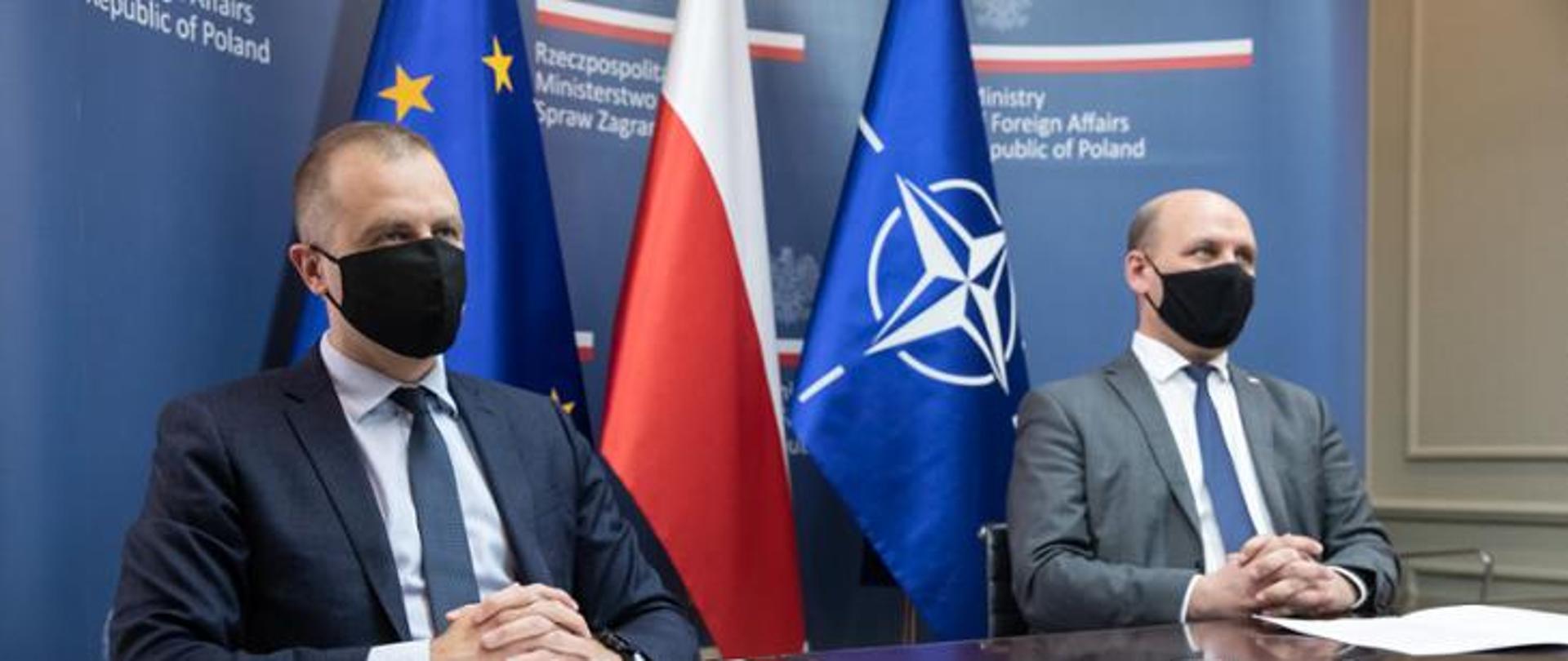 Minister Sz. Szynkowski vel Sęk oraz Ambasador T. Szatkowski biorą udział w webinarium "The V4 in NATO: towards the next strategy and beyond_29.04.2021