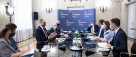 Deputy Minister Marcin Przydacz takes part in meeting on cyber attacks
