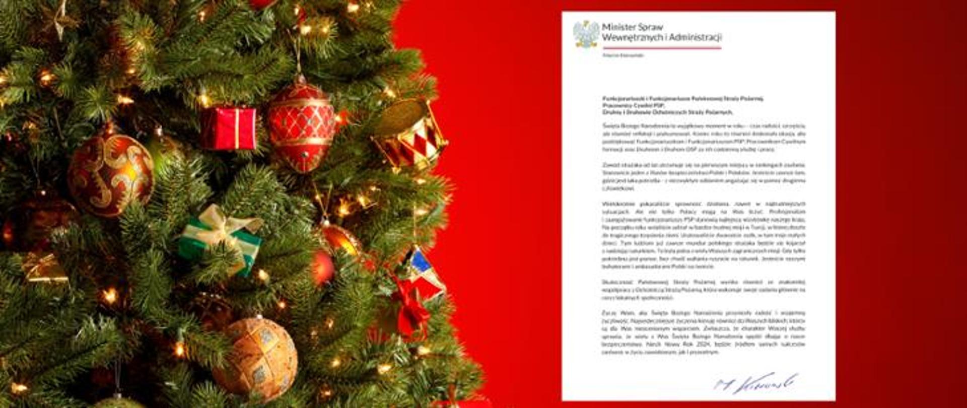 Życzenia Pana Macina Kierwińskiego Ministra Spraw Wewnętrznych i Administracji