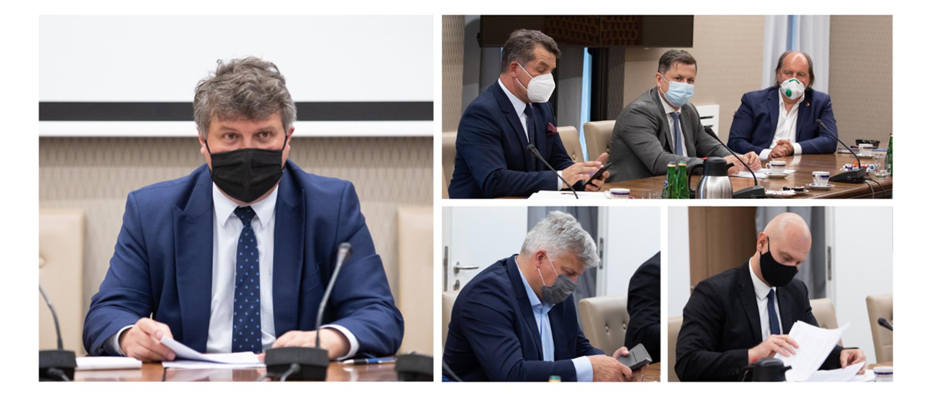 Spotkanie ze związkami zawodowymi służb mundurowych MSWiA