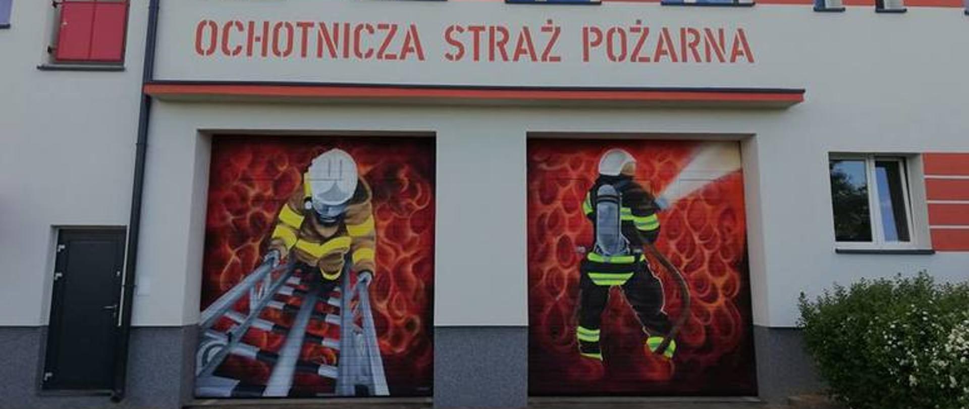 Na zdjęciu budynek OSP Brzoza - elewacja frontowa