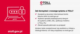 Grafika informująca jak korzystać z systemu etoll