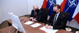 Wideokonferencja ministerialna Rady Północnoatlantyckiej NATO z udziałem ministra Zbigniewa Raua