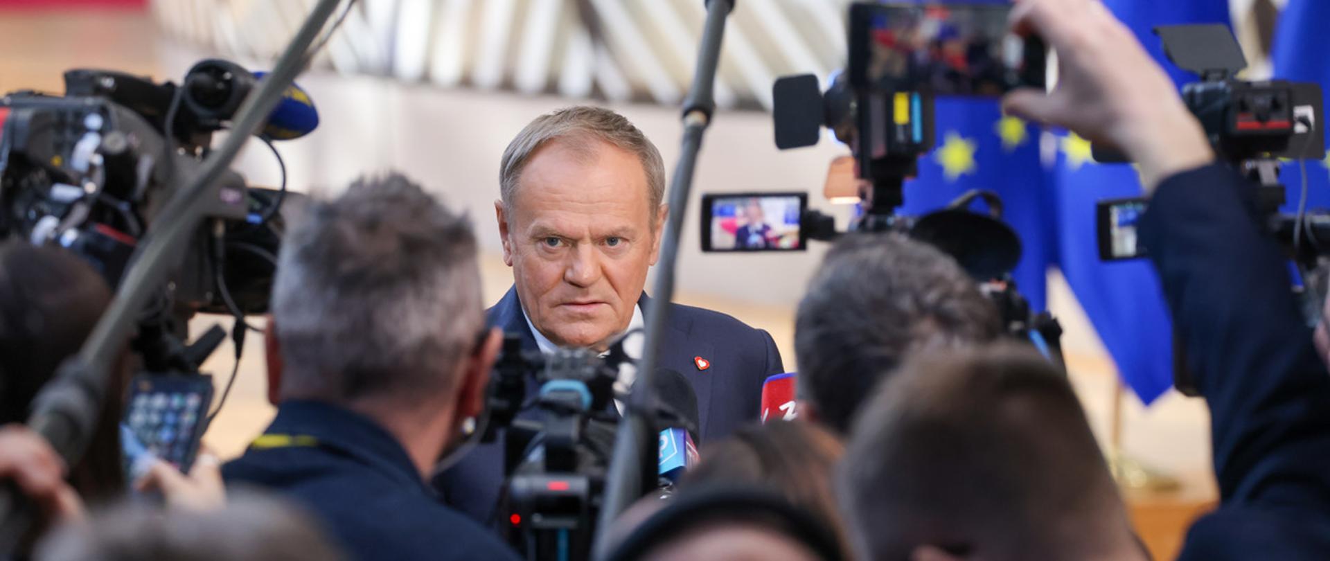 Prime Minister Donald Tusk in Brussels.