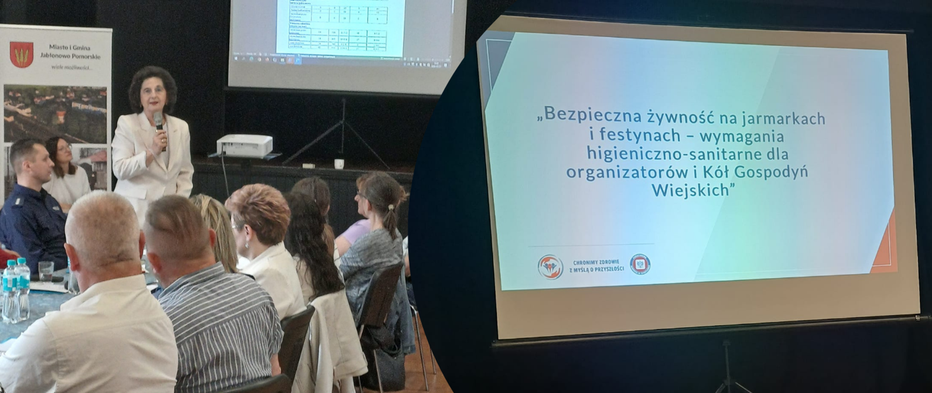 Udział Państwowej Inspekcji Sanitarnej w Brodnicy w warsztatach edukacyjno-szkoleniowych nt. „Bezpieczna i udana impreza plenerowa w sołectwie” zorganizowanych przez Burmistrza Miasta i Gminy Jabłonowo-Pomorskie