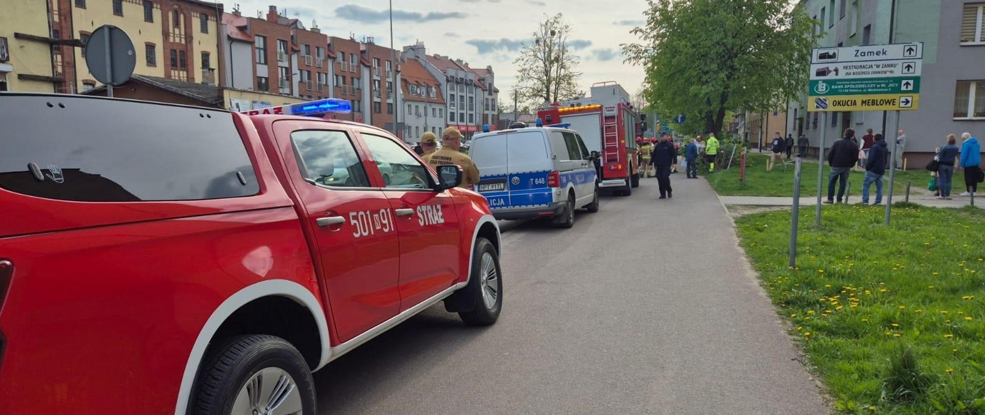 Wypadek drogowy przy ul. Traugutta w Nidzicy