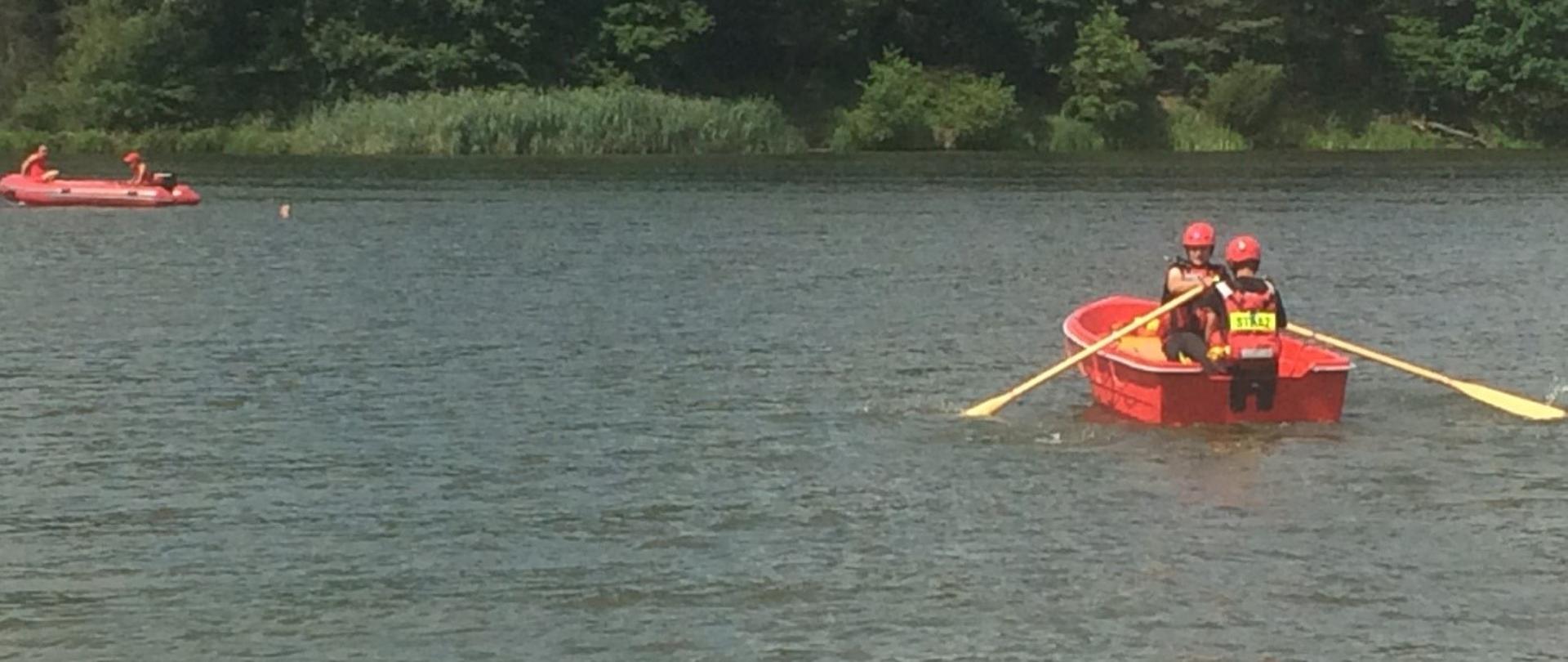 Zalew Ruda po raz kolejny miejscem ćwiczeń Jednostki Ratowniczo - Gaśniczej w Mławie.