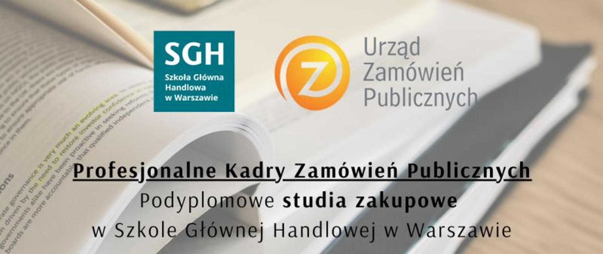 Podyplomowe Studia SGH „Profesjonalne Kadry Zamówień Publicznych”