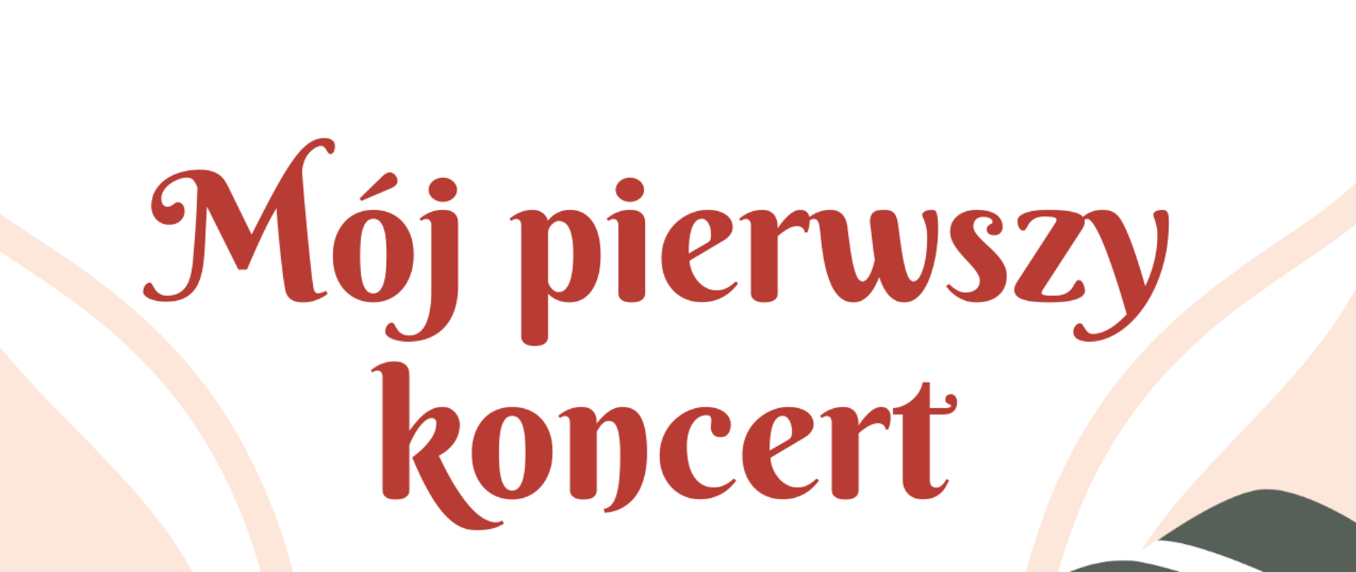 Plakat koncertu przedstawiający dzieci grające na różnych instrumentach