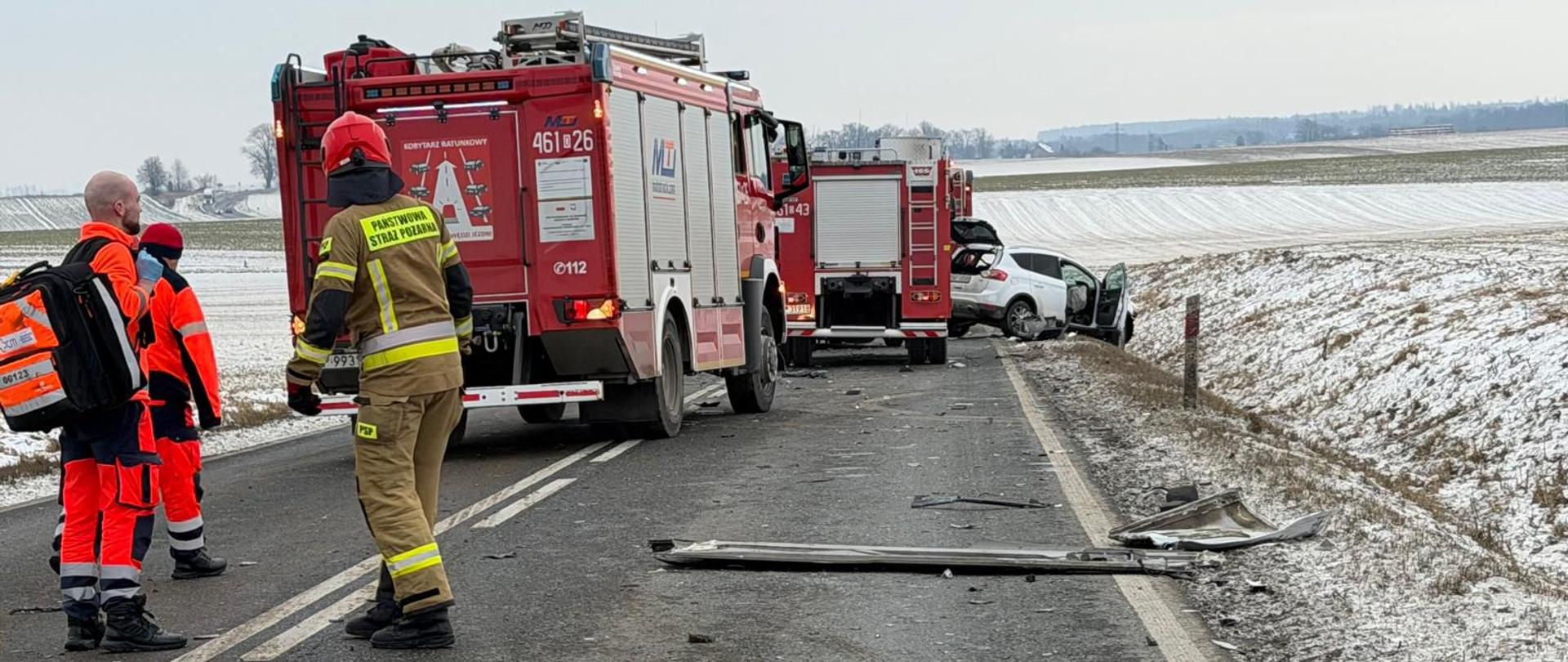 Tragiczny wypadek pomiędzy Wierzbięcicami a Piorunkowicami w powiecie nyskim
