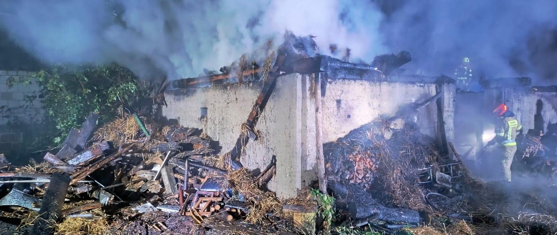 na zdjęciu widać miejsce pogorzeliska