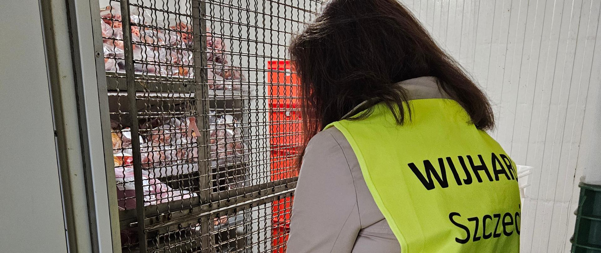 Inspektor WIJHARS podczas kontroli.