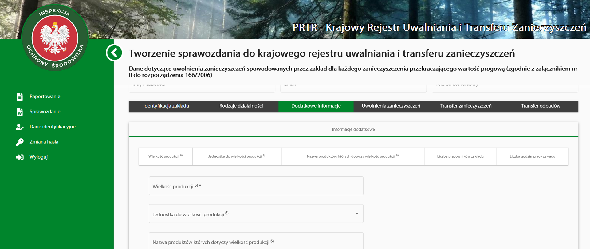 Screen ze strony internetowej