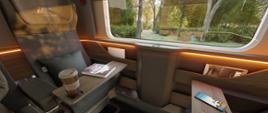 Wizualizacja wnętrza nowych wagonów PKP Intercity