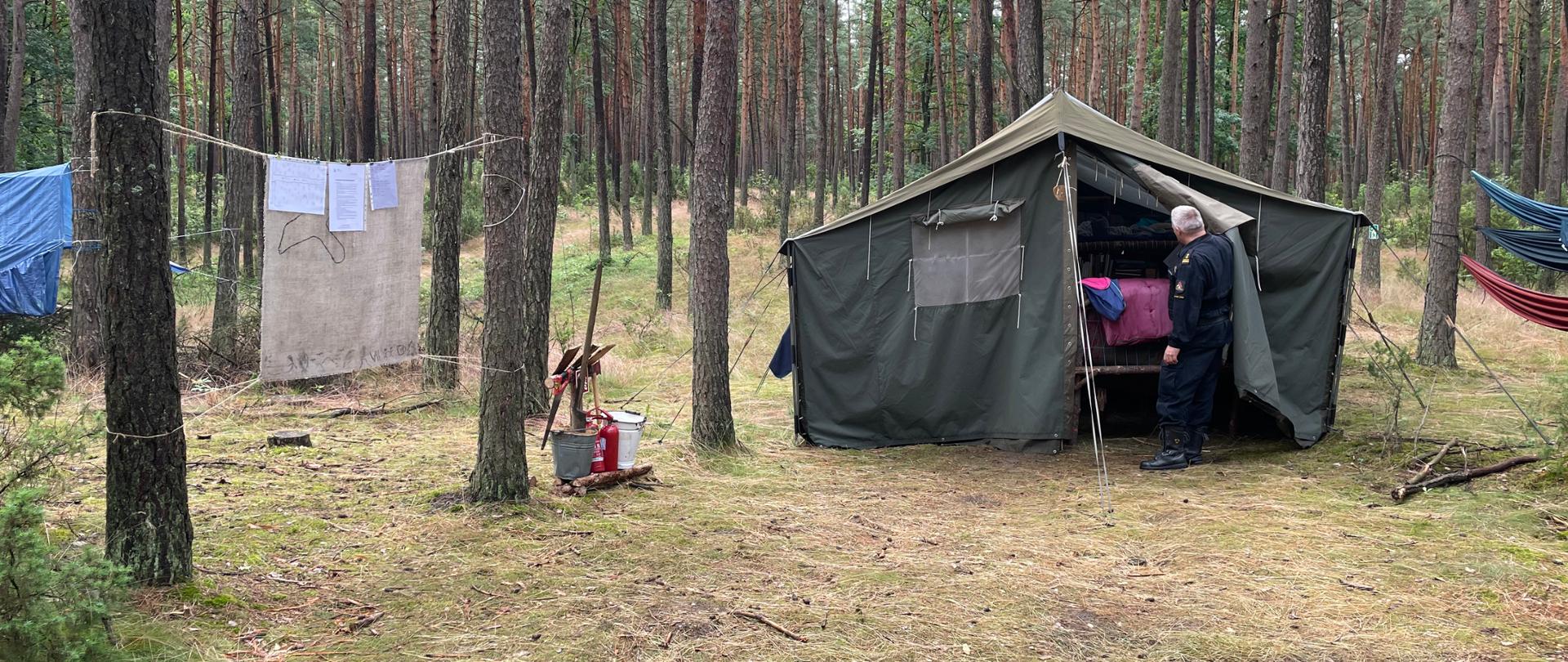 Kontrola obozów harcerskich na terenie powiatu lipnowskiego