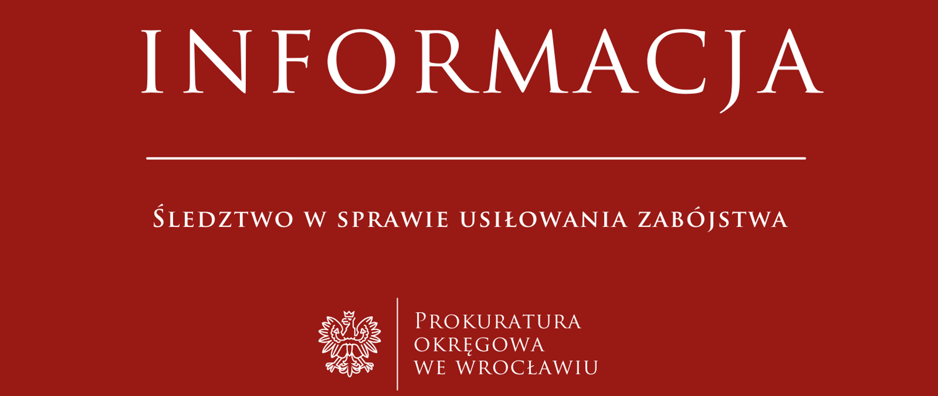 Śledztwo w sprawie usiłowania zabójstwa 
