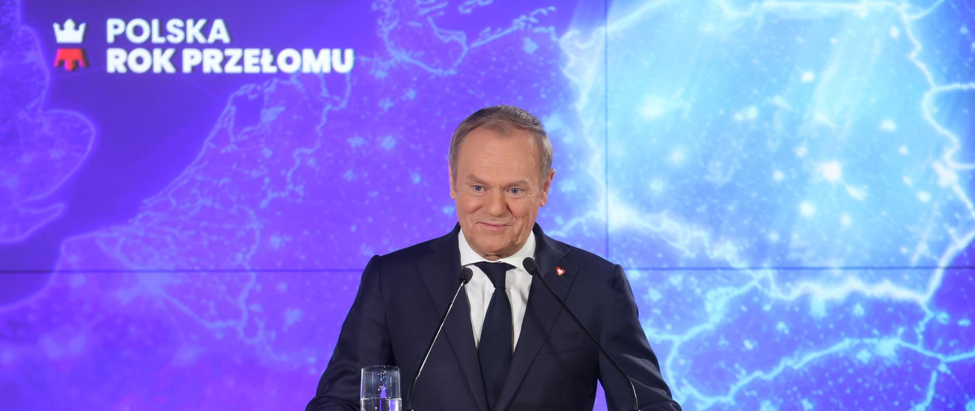 Prime Minister Donald Tusk at the Warsaw Stock Exchange