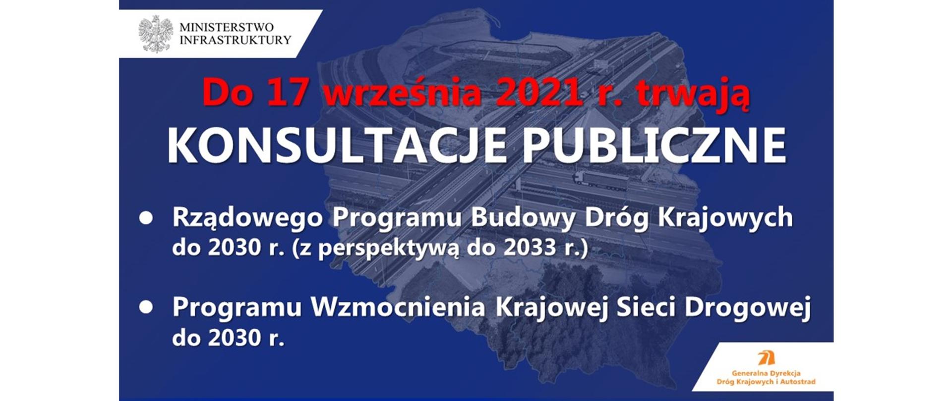 Rozpoczęły się konsultacje publiczne rządowych programów drogowych 