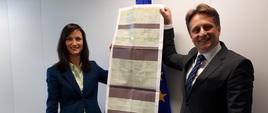 Minister Krzysztof Szubert i Mariya Gabriel Komisarz ds. Gospodarki i Społeczeństwa Cyfrowego