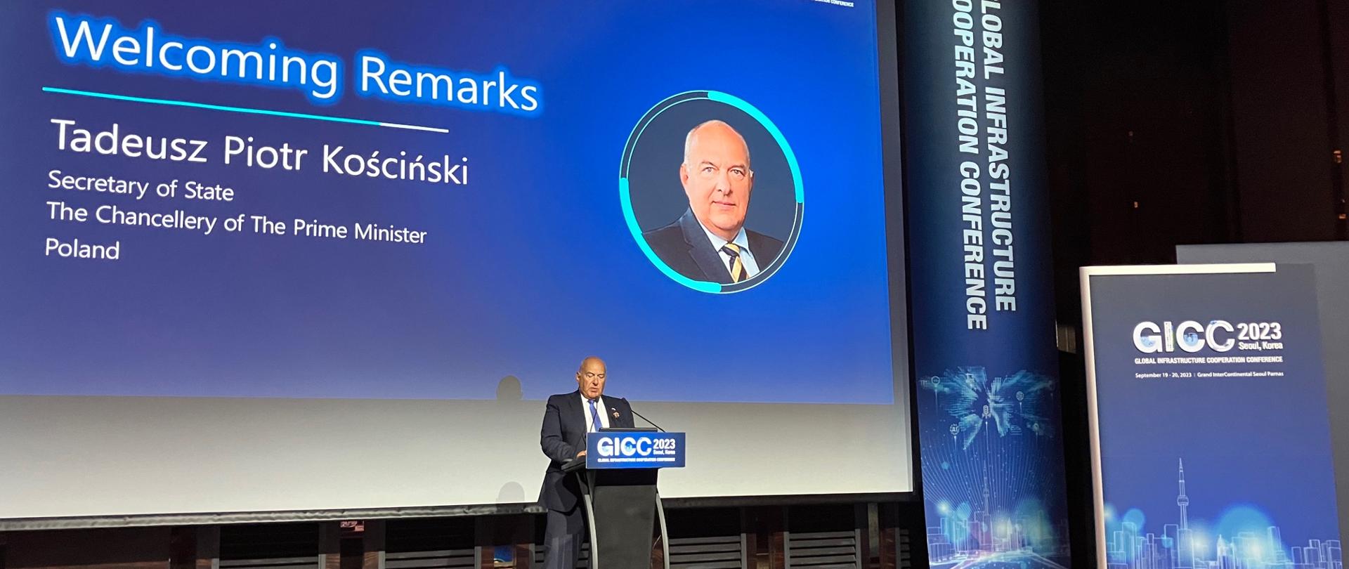 Min. T. Kościński na GICC
