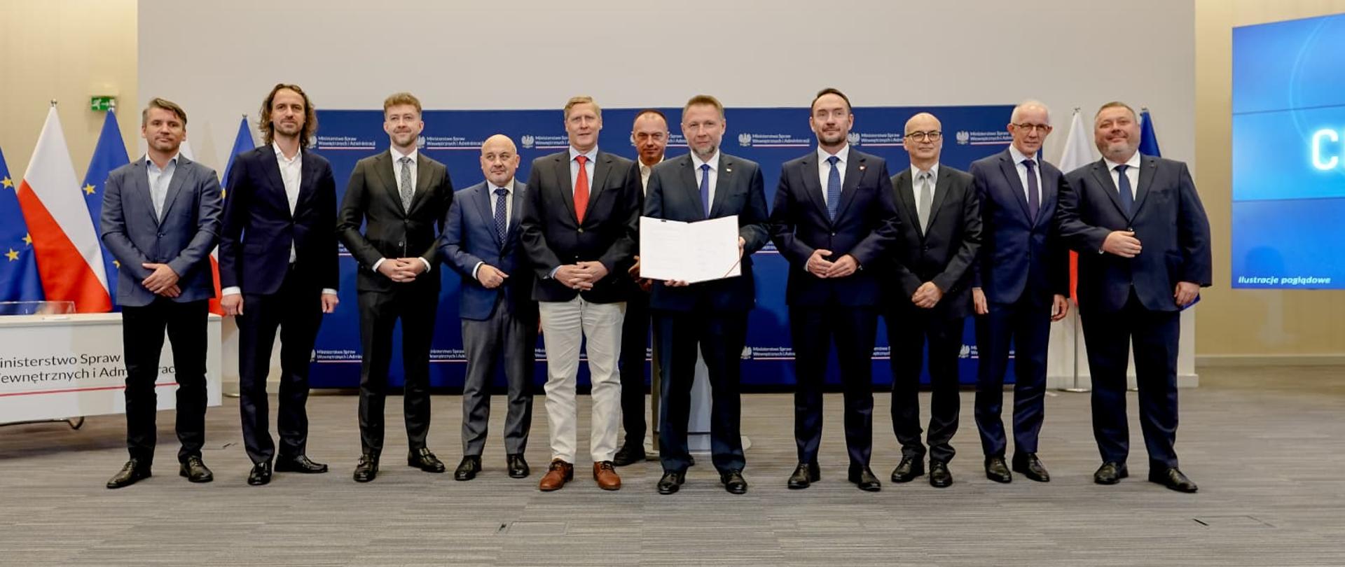 Uroczystość podpisania listu intencyjnego ws. Cell Broadcast