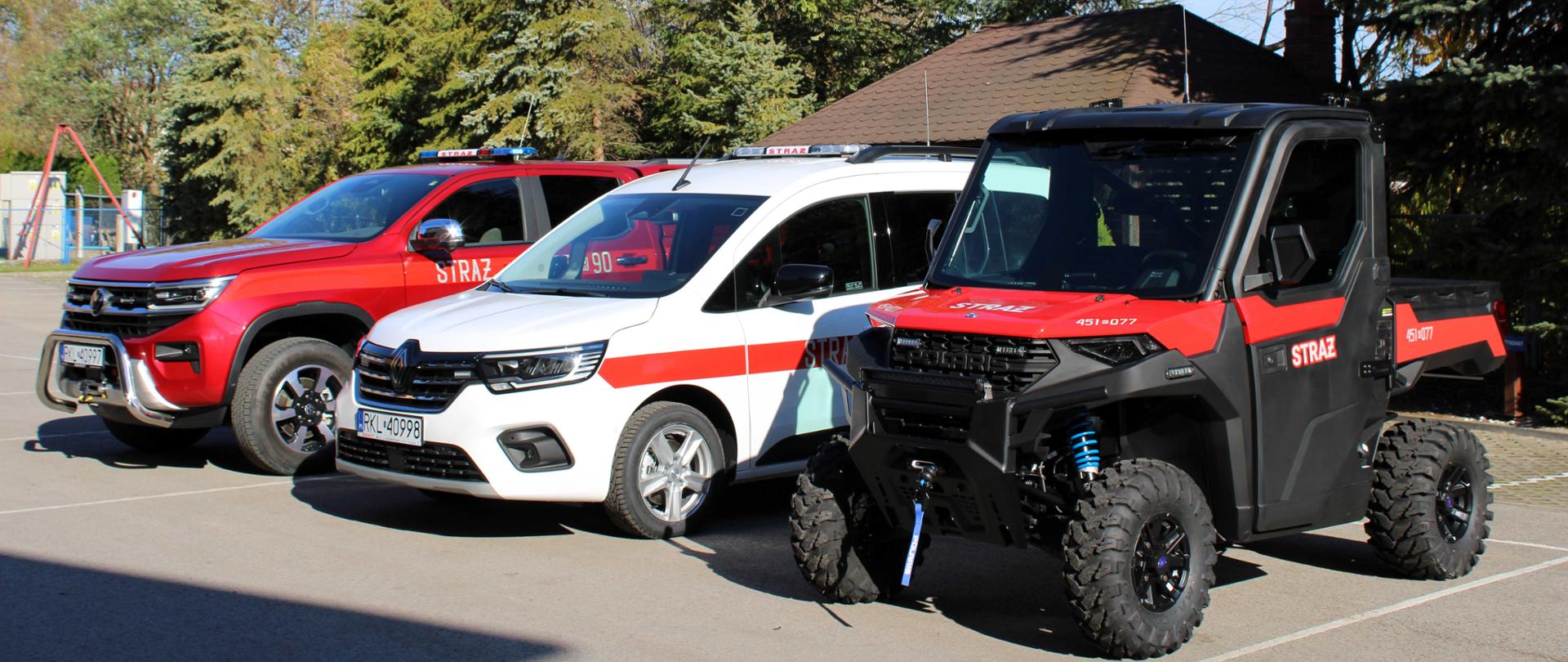 Przekazanie pojazdów na terenie KP PSP w Kolbuszowej