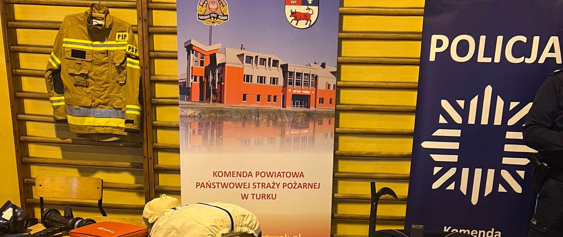 na zdjęciu sprzęt ratowniczy KP PSP w Turku