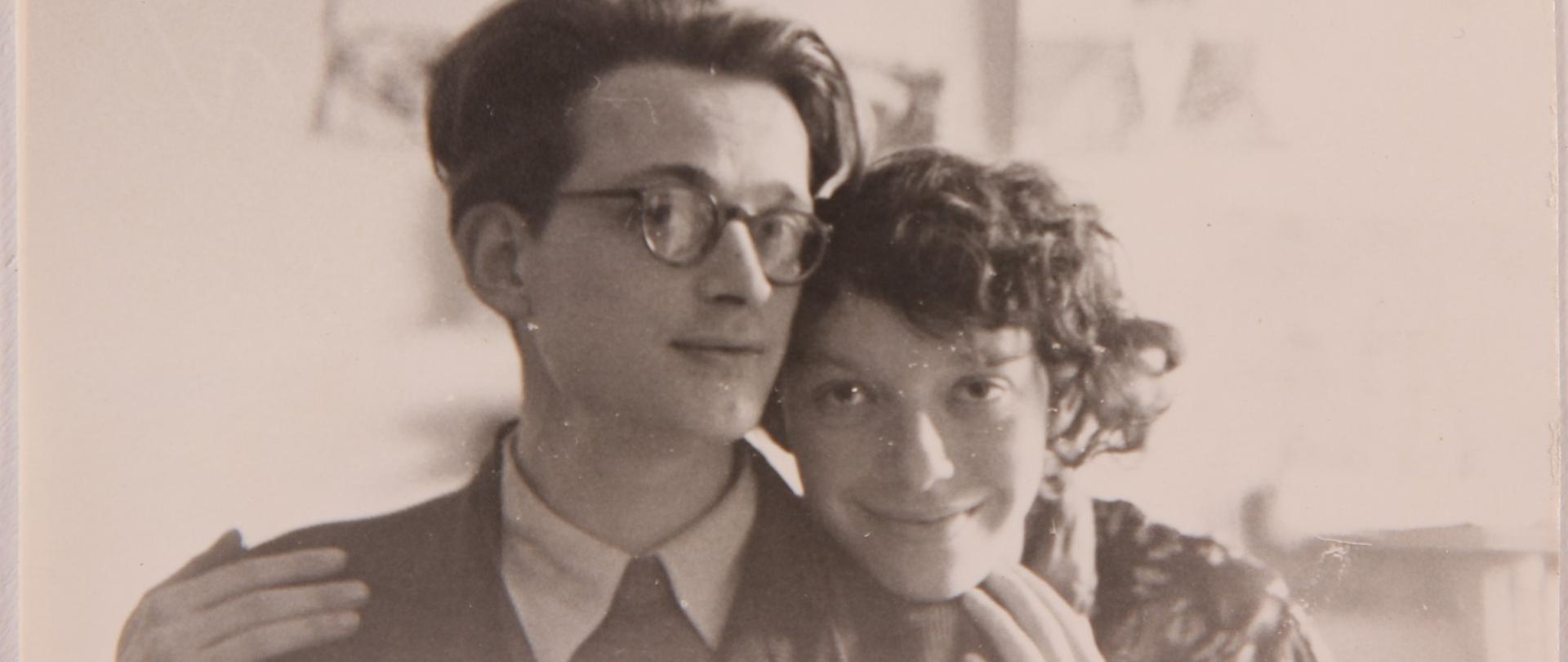 Andrzej Wróblewski z Żoną fot. Archiwum Spadkobierców Artysty