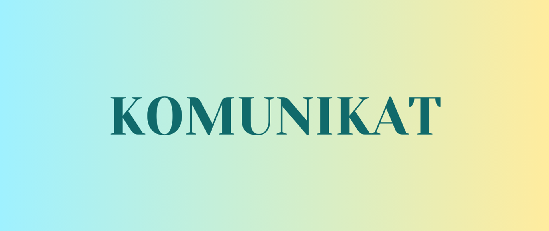 komunikat