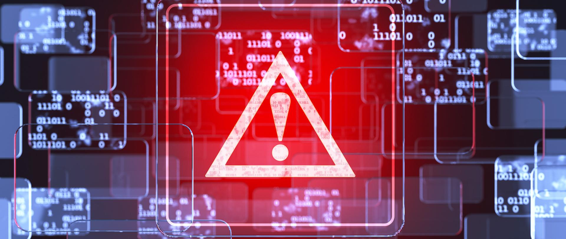 Future technology smart glass red touchscreen interface. Caution screen concept 