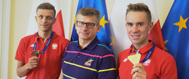 Spotkanie Ministra Witolda Bańki z medalistami Mistrzostw Europy w Kolarstwie Torowym
