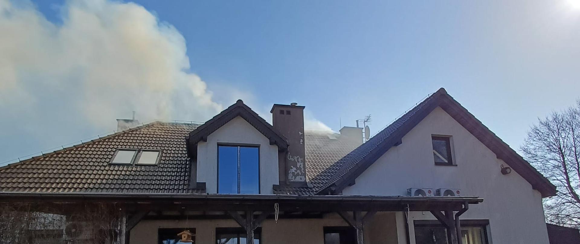 Pożar domu jednorodzinnego w miejscowości Nowodworce