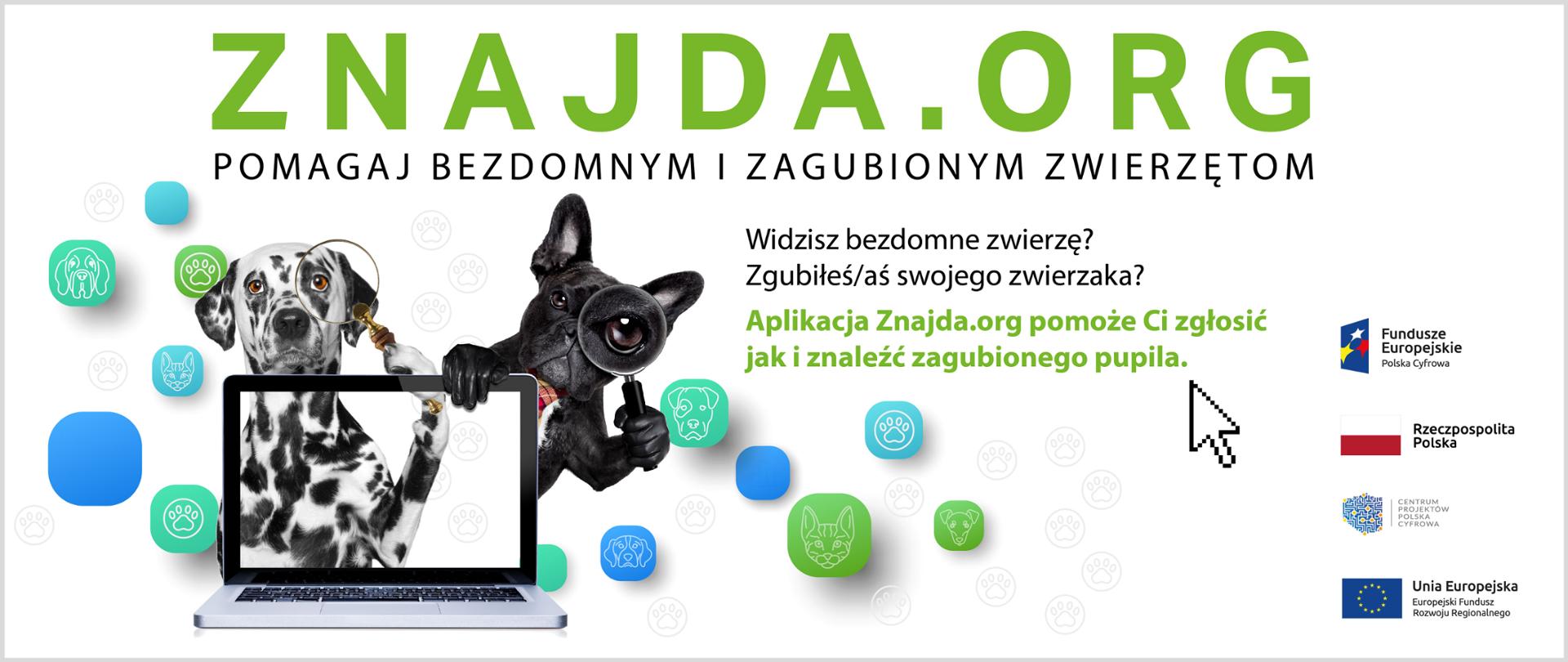 Aplikacja Znajda.org - Opracowanie i wdrożenie aplikacji wspierającej e-administrację w walce z bezdomnością zwierząt
