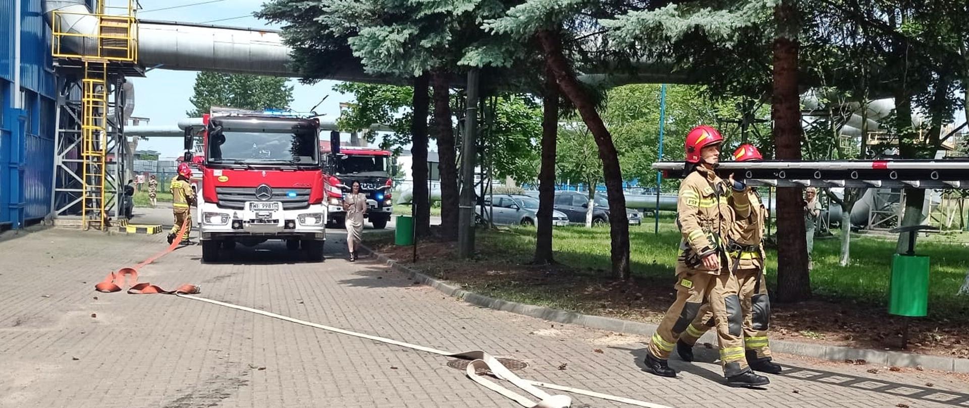 Ćwiczenia na terenie elektrociepłowni PEC