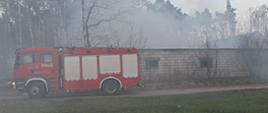 Pożar budynku inwentarskiego w Wiosce