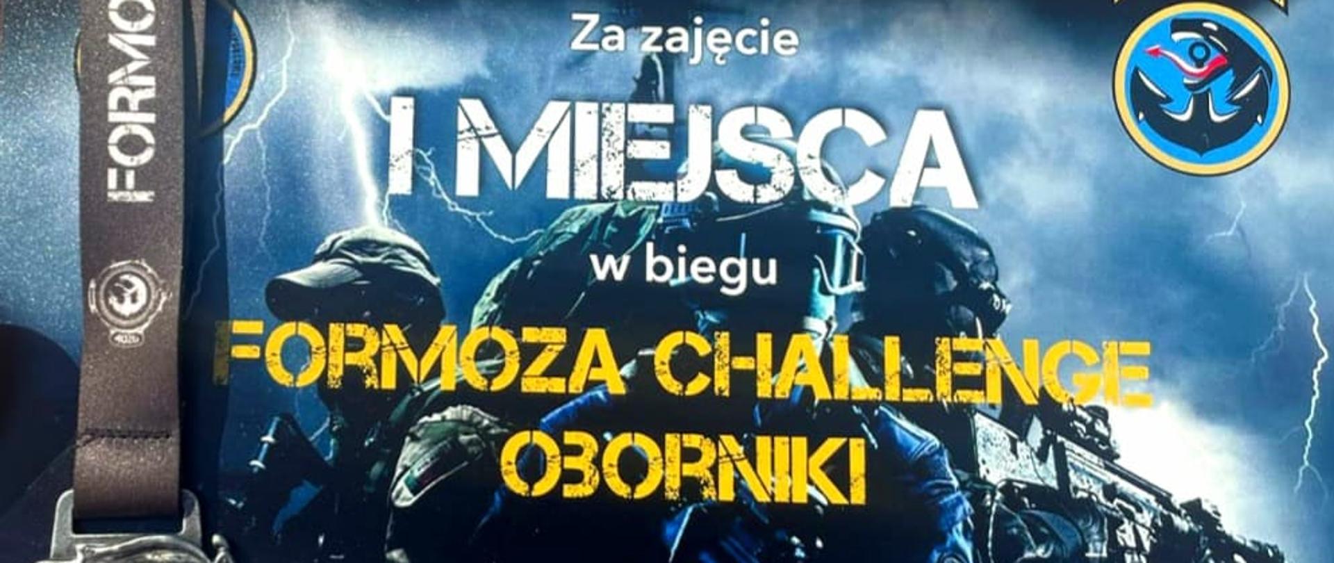 Zdjęcie przedstawia dyplom za 1 miejsce.