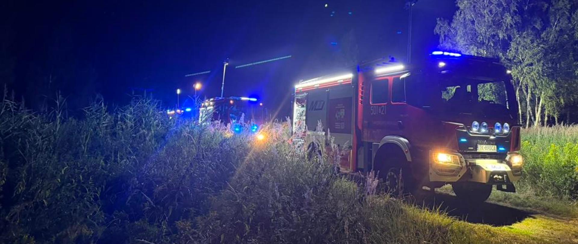 Pożary nieużytków i rżysk w powiecie staszowskim 